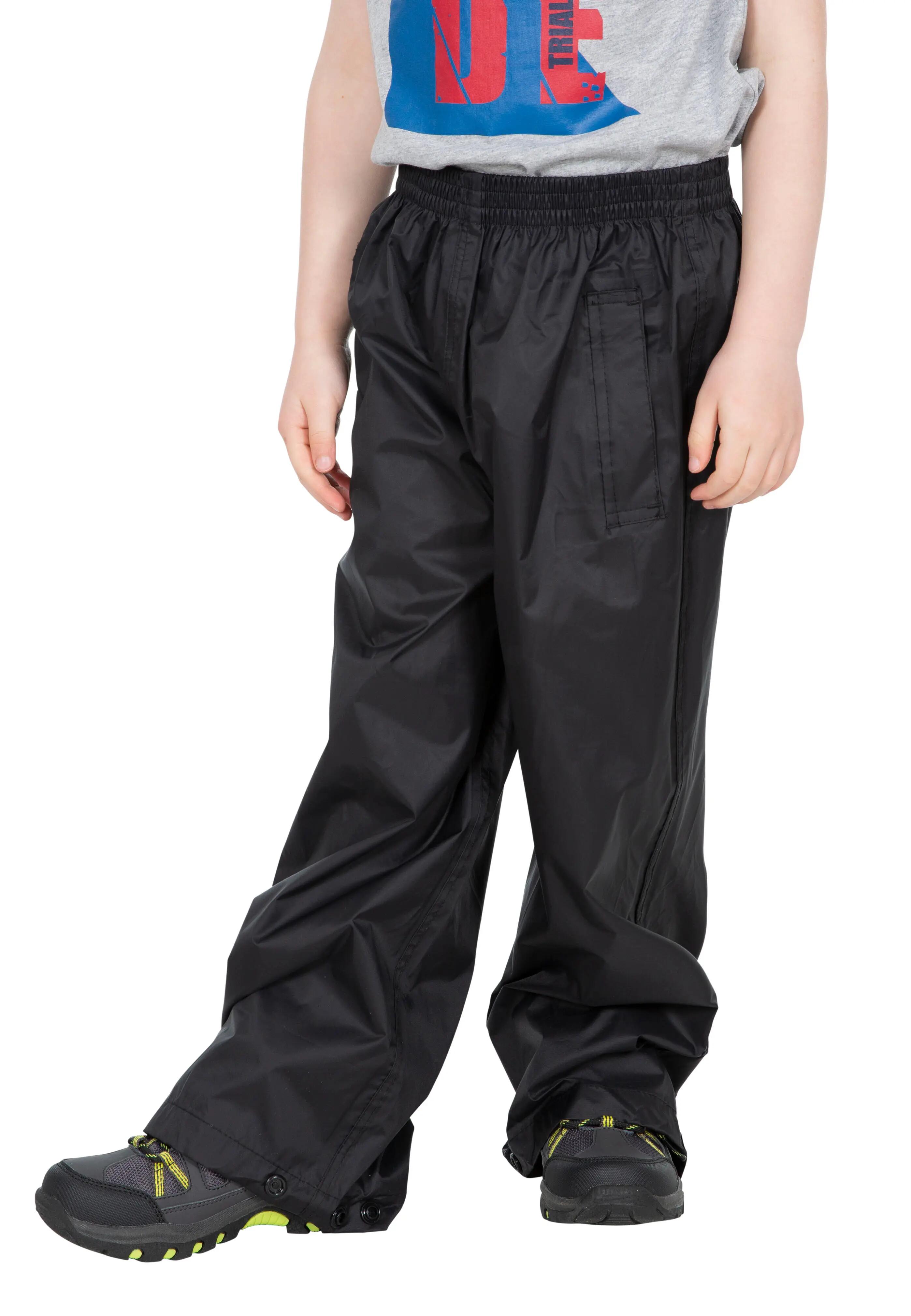 Trespass Qikpac Pant - Unisex Kids Packaway Trs Zwart 9/10 5/7