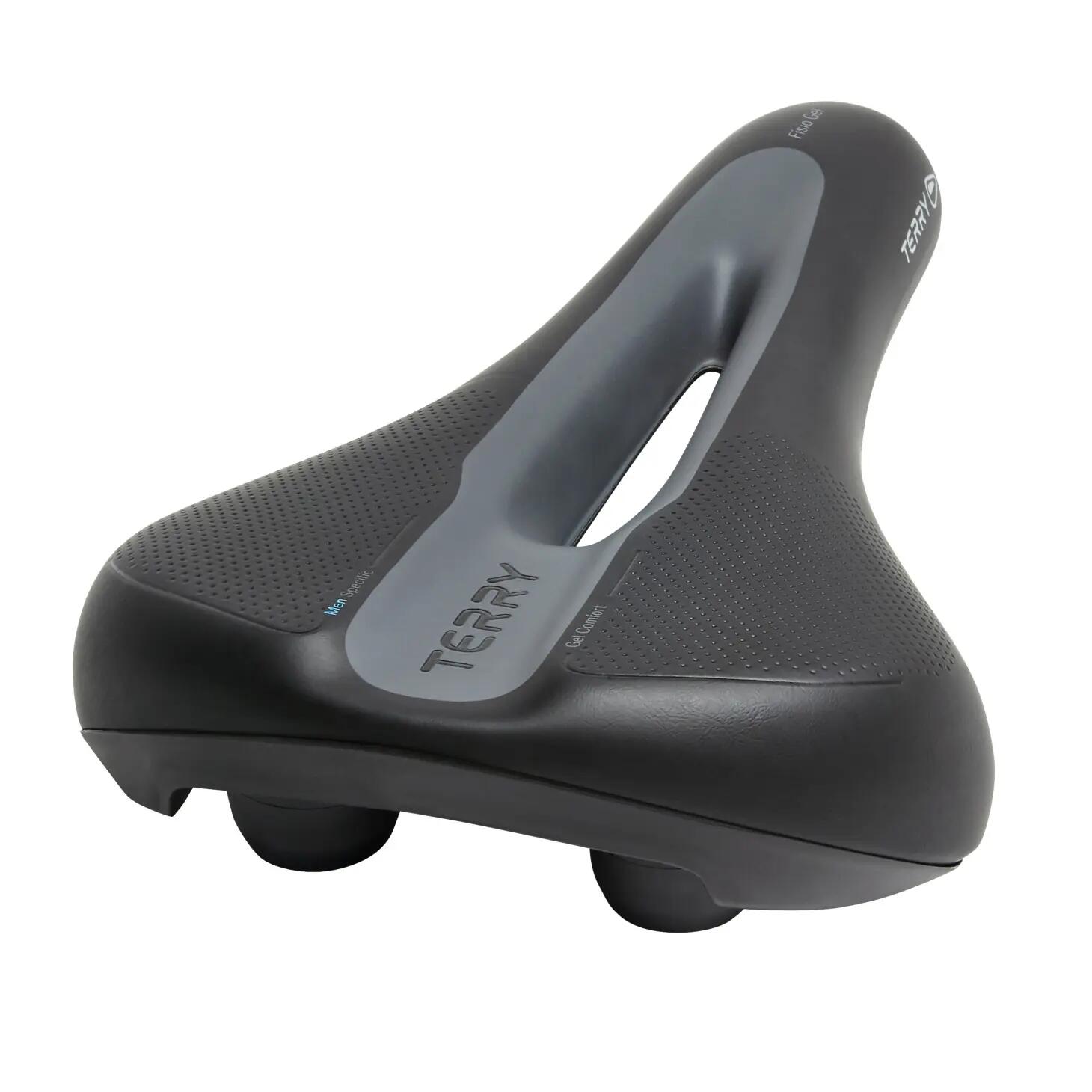 Sillín de bicicleta Fisio gel caballeros negro 3/7