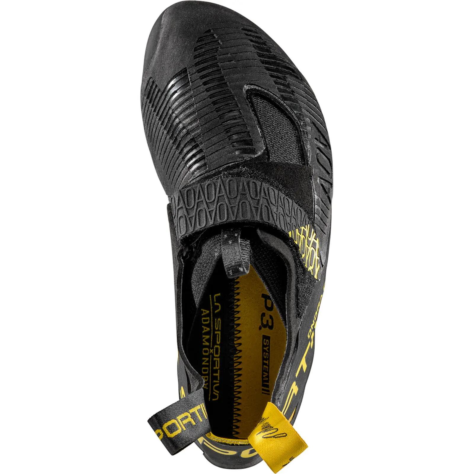 Chaussure d'escalade La Sportiva Ondra Comp noir/jaune taille 40 semelle Vibram 5/6