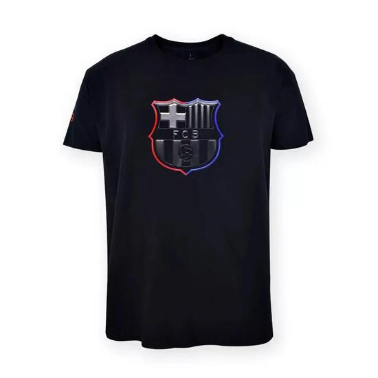 T-shirt enfant noir FC Barcelone
