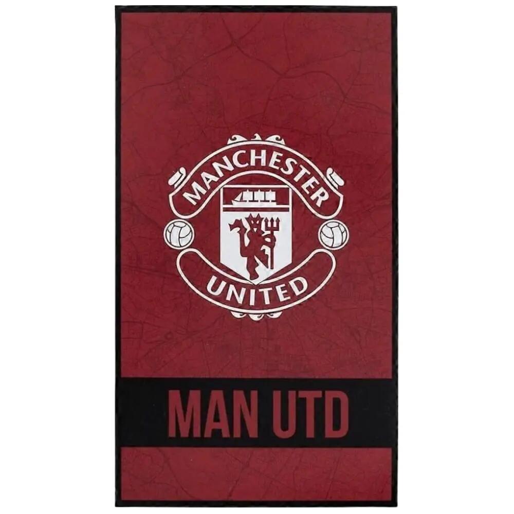Toalha de praia em microfibra Adultos Manchester United 70x140 cm Vermelho 1/6