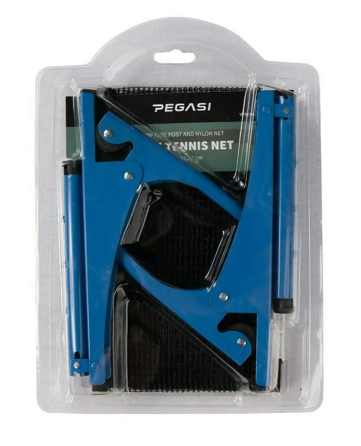Pegasi tafeltennis net set Clamp on Blue 3/4