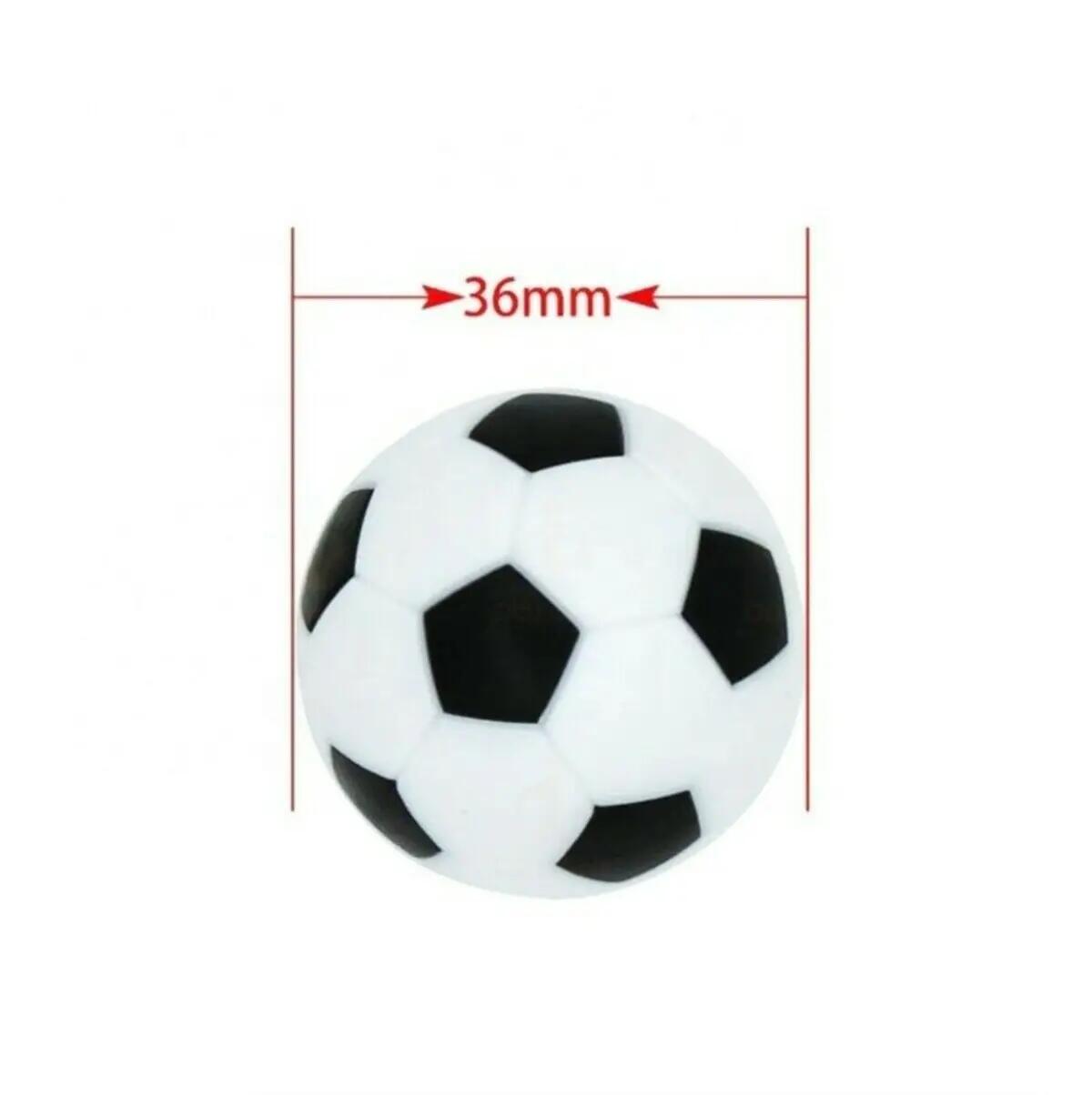 Boules de football de table | Noir et blanc 36 mm (par 4e.) 2/2