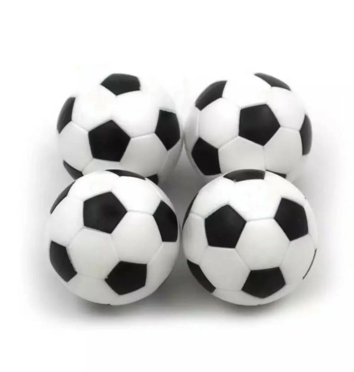 Boules de football de table | Noir et blanc 36 mm (par 4e.) 1/2