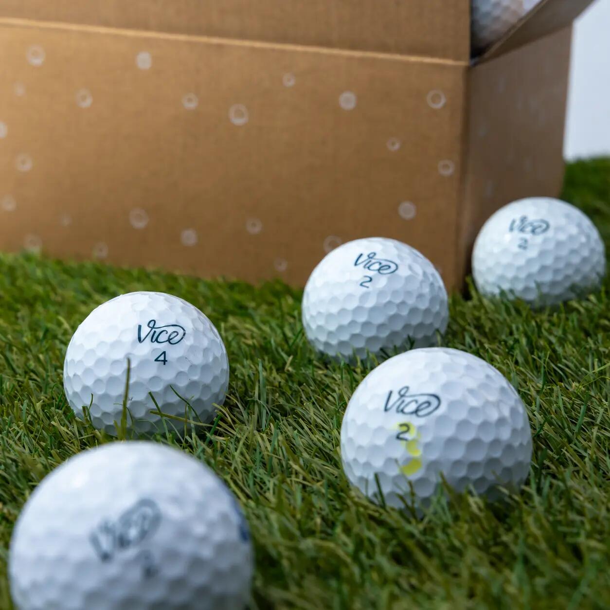 Vice Tour - Golfballen lakeballs 25 stuks - Wit 2/2