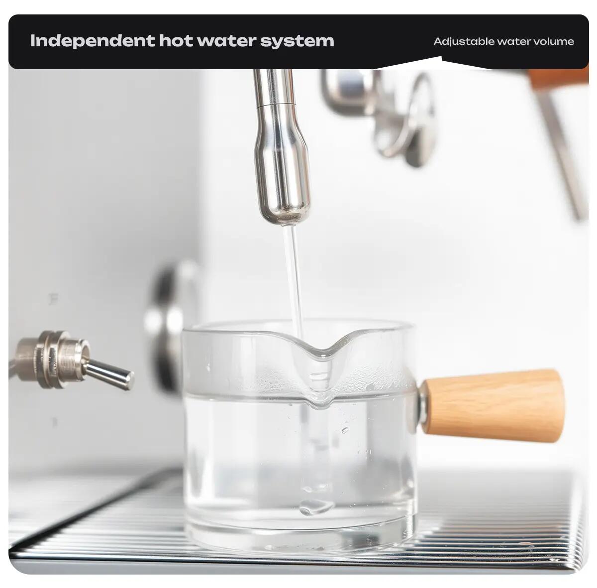 HiBREW H21 espresso kávovar, tlak pumpy 15 bar, para 5 bar 12/15
