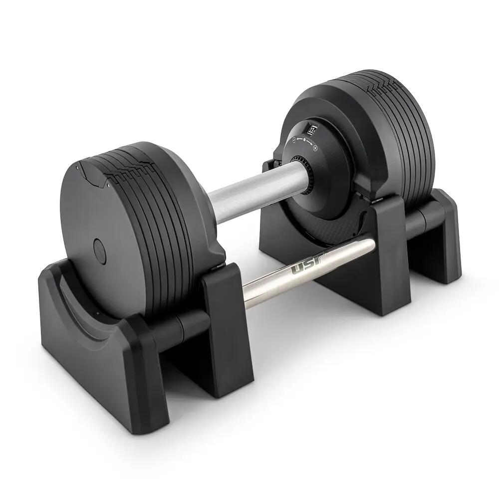 USR ADR23 2x23 Kg Ayarlanabilir Dambıl + Stand Set 2/8