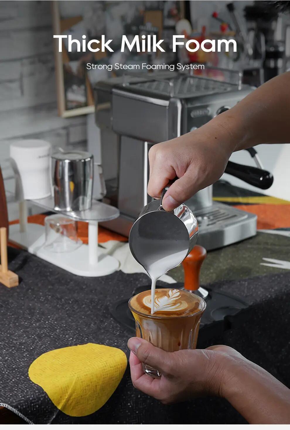 HiBREW H10A poloautomatický kávovar na espresso, 20 bar 9/15