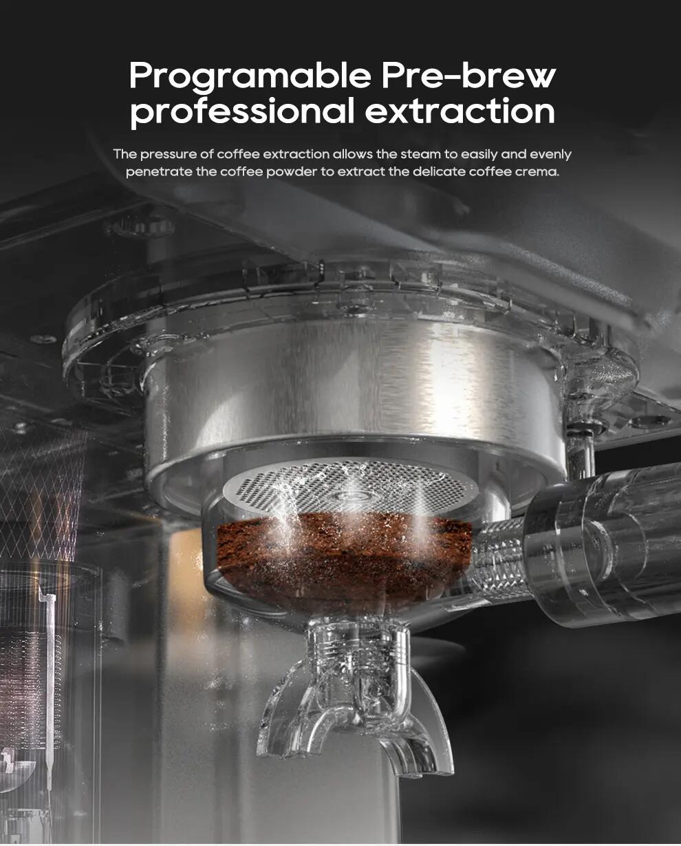 HiBREW H10A poloautomatický kávovar na espresso, 20 bar 7/15
