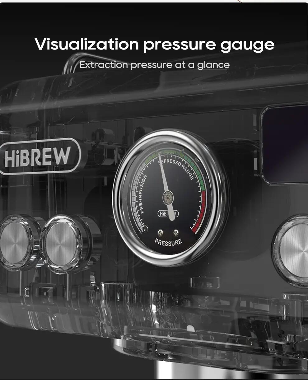 HiBREW H10A poloautomatický kávovar na espresso, 20 bar 6/15