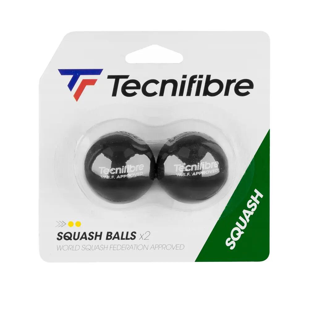 Balle de squash Tecnifibre Absolute Double Point Jaune x3 2/3