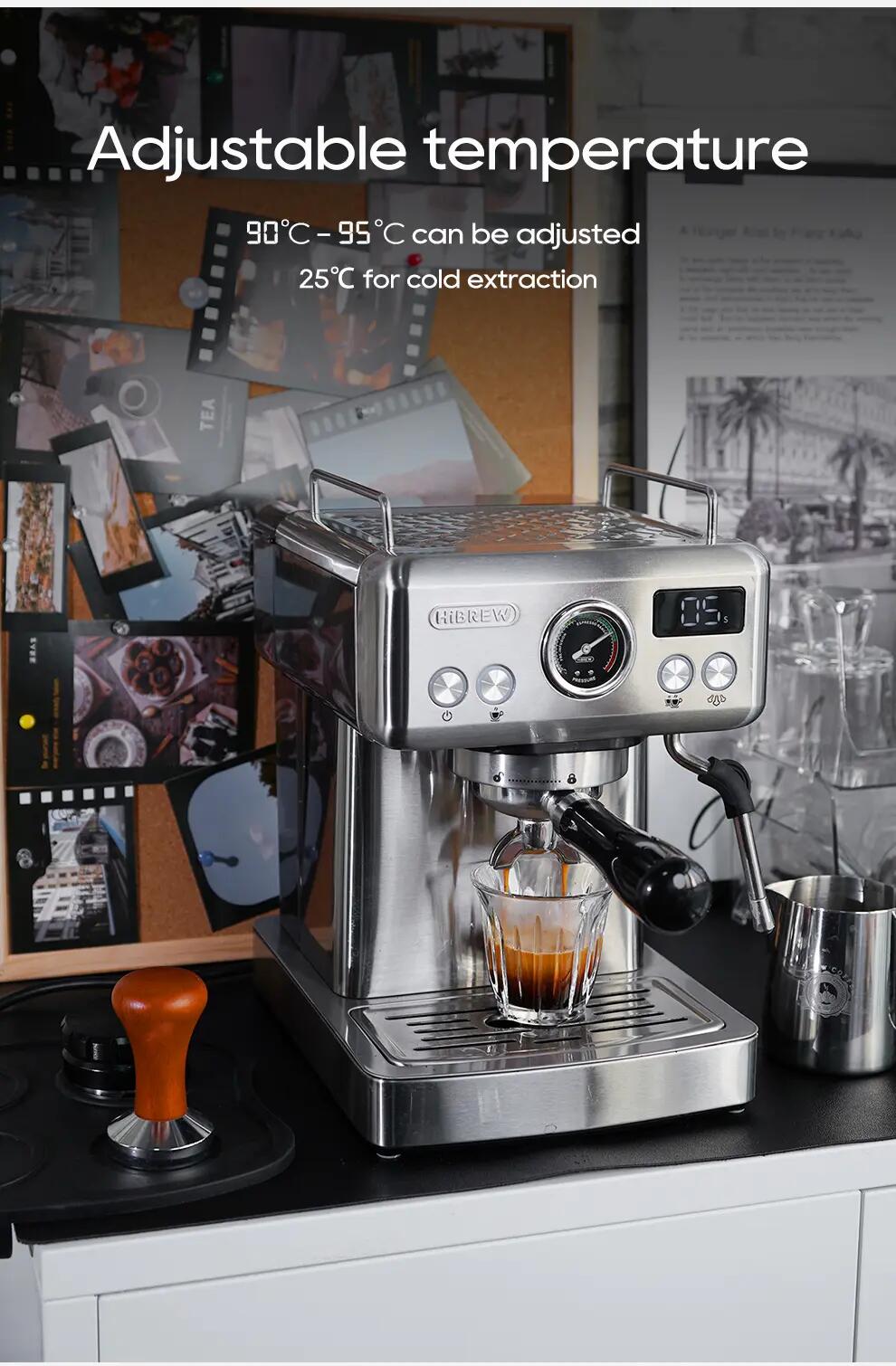 HiBREW H10A poloautomatický kávovar na espresso, 20 bar 3/15