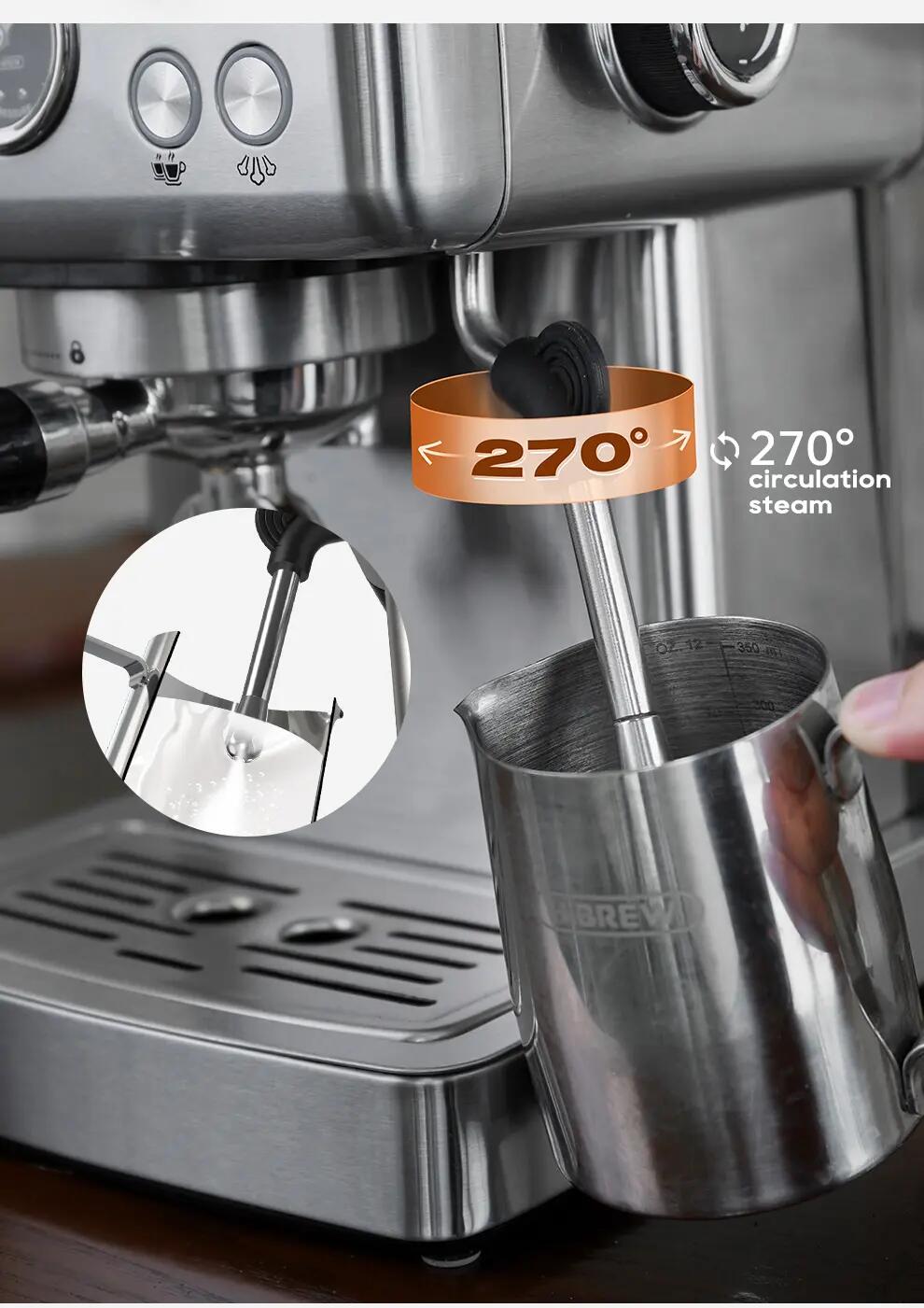 HiBREW H10A poloautomatický kávovar na espresso, 20 bar 12/15