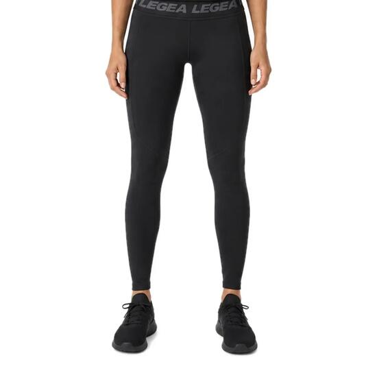Damen Laufleggings Hohe Taille Nereide Schwarz