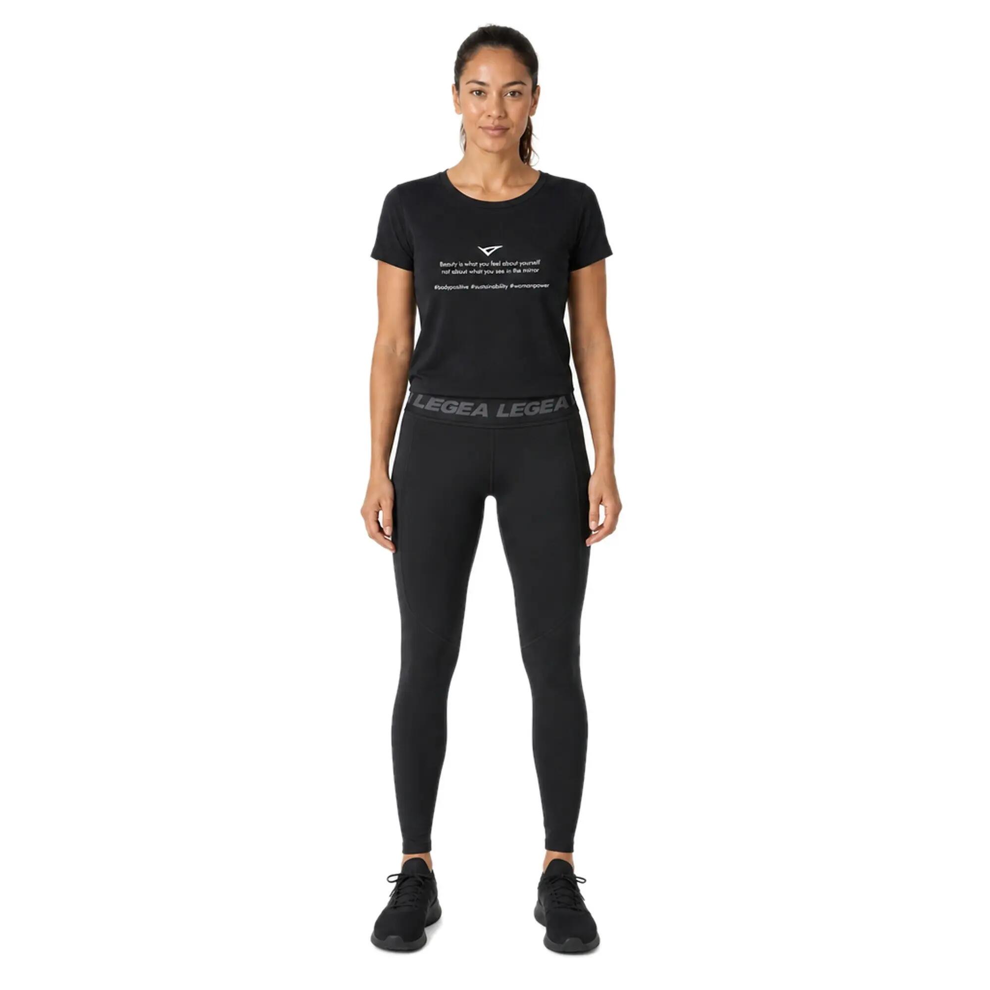 Femme Course Leggings Taille Haute Nereide Noir 2/5