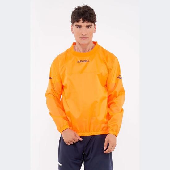 Blouson de pluie à capuche unisexe ANDALUSIA orange fluo