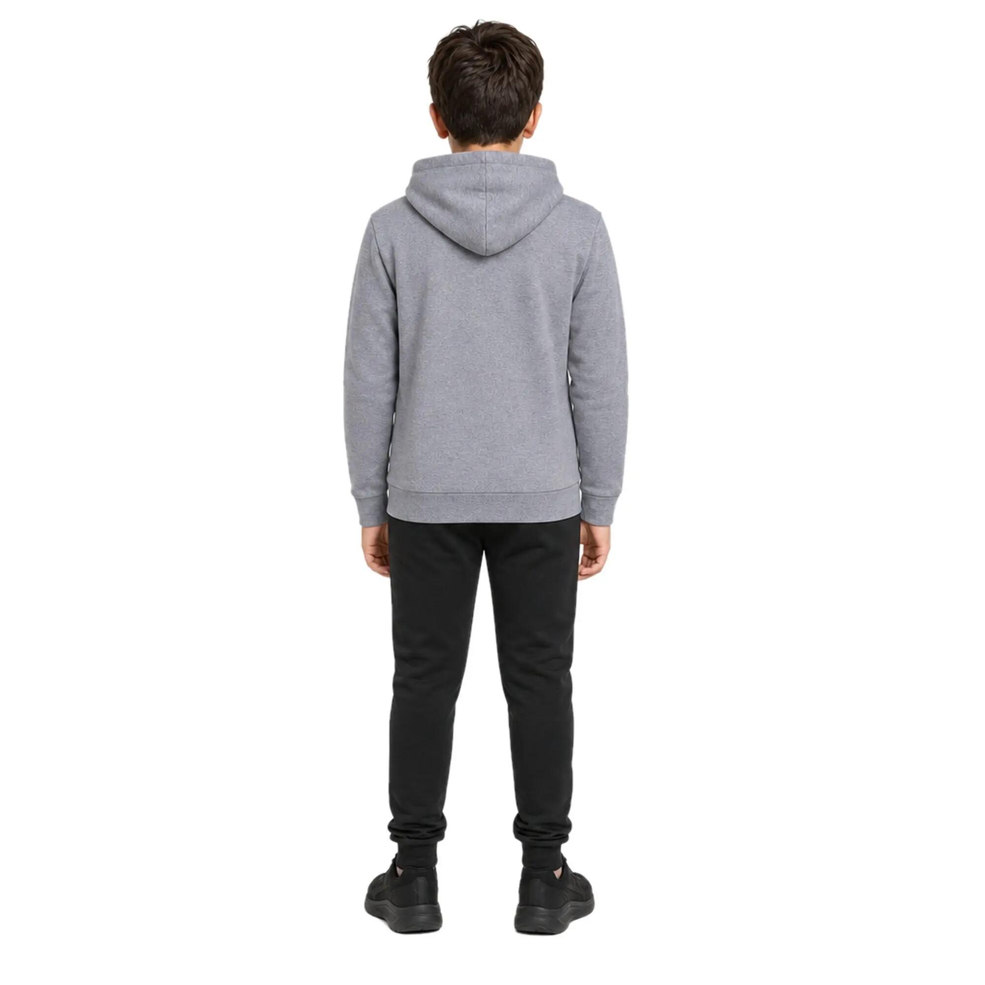 Fille Course Vêtement Sweat à Capuche Sarajevo Junior Gris Mélangé 3/6