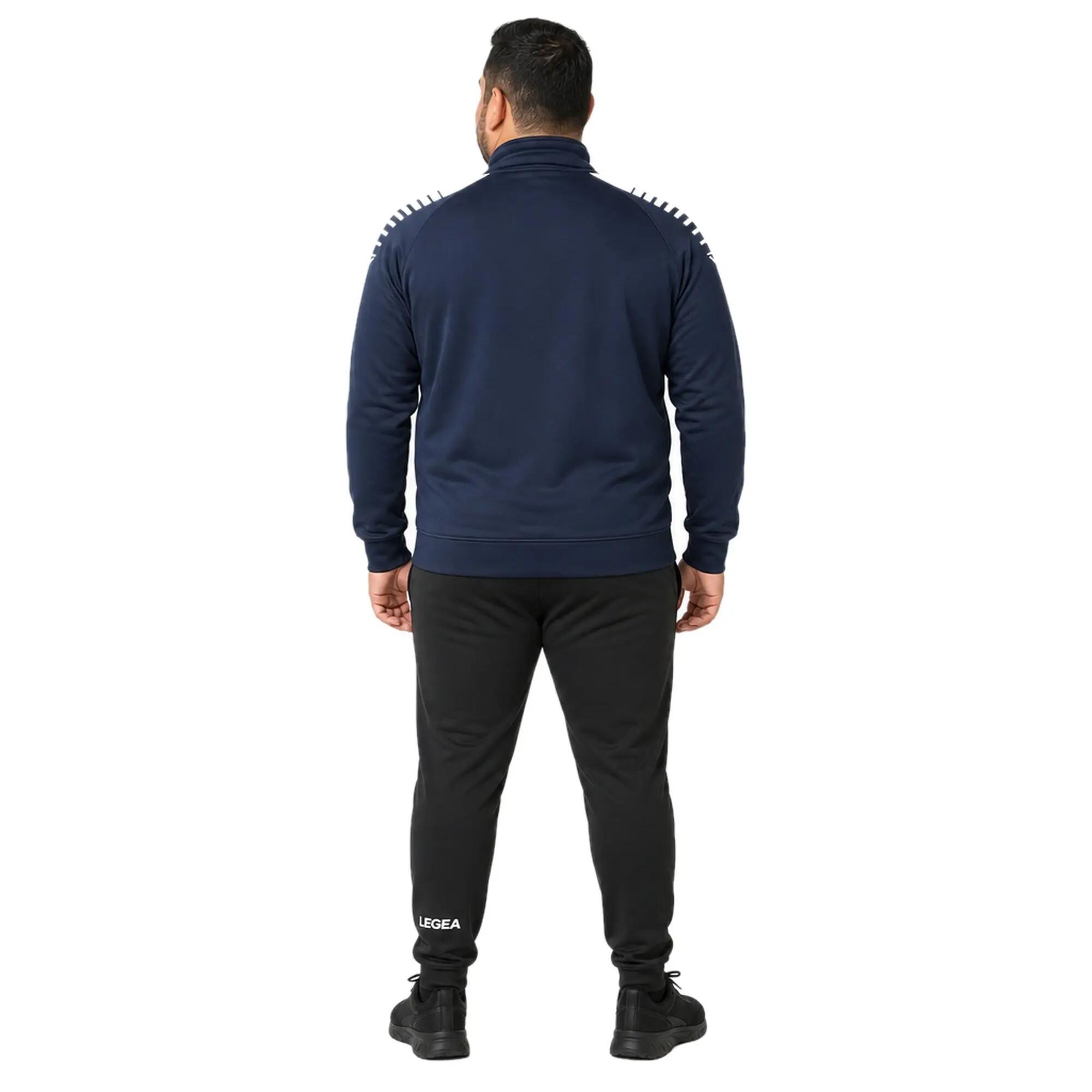 Chaqueta oversize de invierno para correr azul-blanco 3/7
