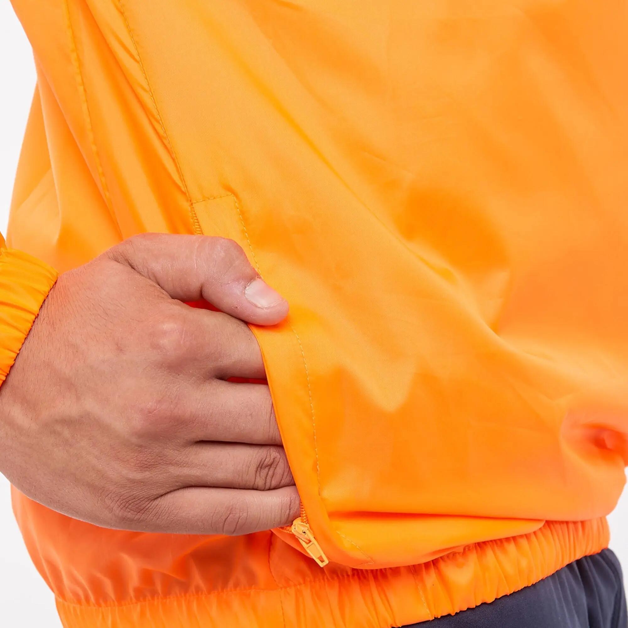 Giubbotto con cappuccio per la pioggia unisex ANDALUSIA arancio fluo 7/9
