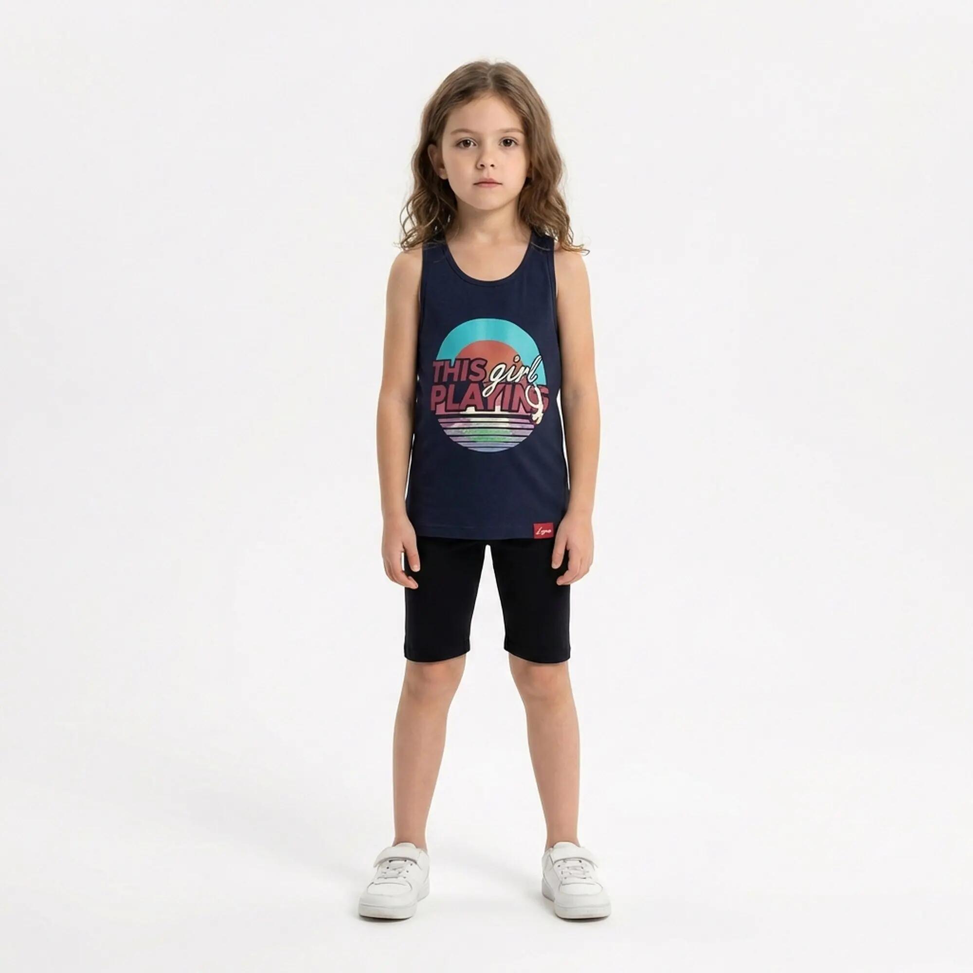 Womens Fitness Tank Top Breathable Front Print Model 2/7