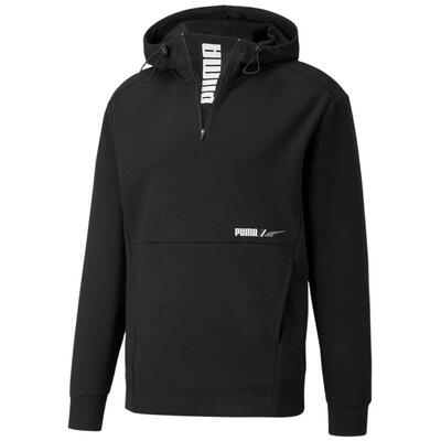 Hoodie puma model half-zip hoodie "puma black" voor mannen