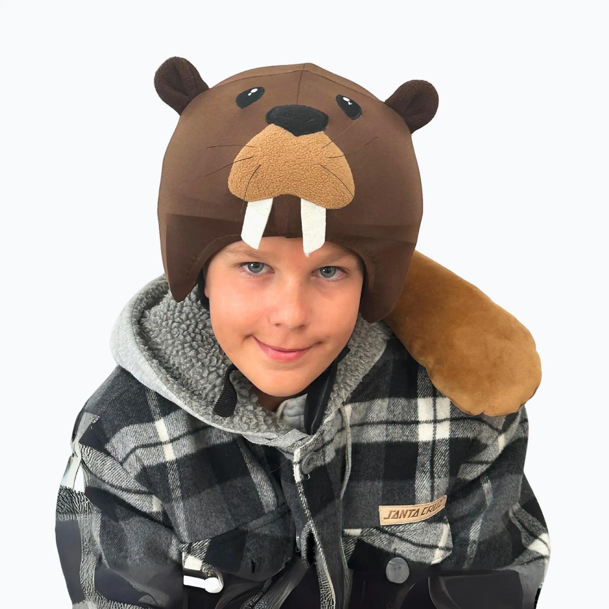 CoolCasc - Castor Marron - Universele Helmhoezen voor Ski, Fiets & Roller 7/7