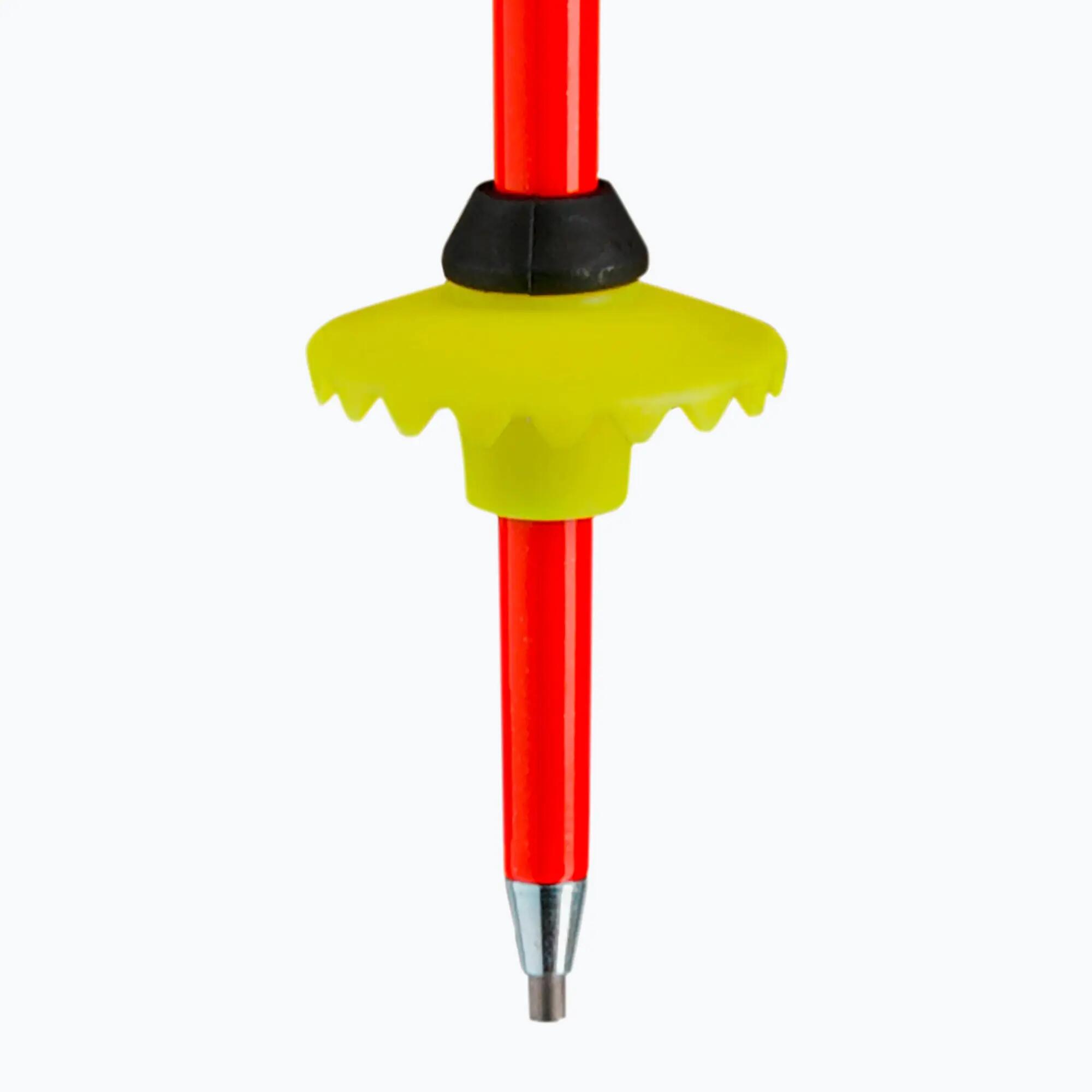 Leki WCR Evo Lite SL TR Junior bastoncini da sci da slalom rosso-viola-giallo 5/7