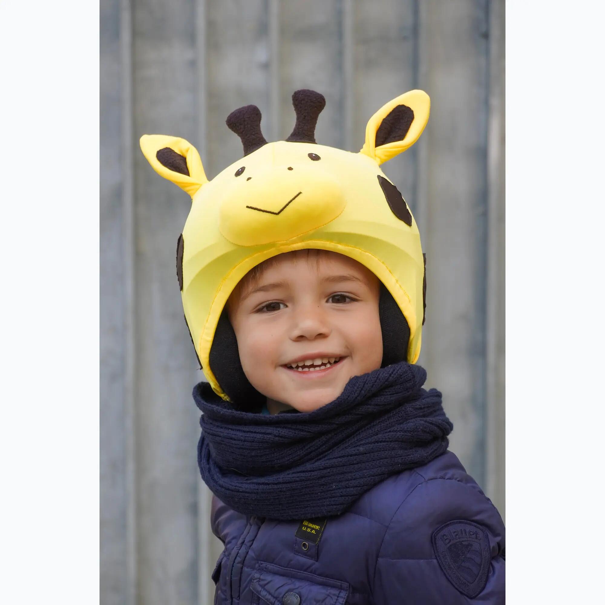 Capa para capacete de bicicleta infantil Coolcasc Animals Girafe 6/7