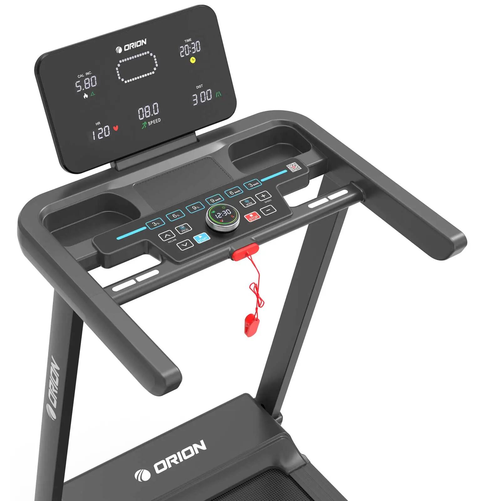 Orion Sprint N200 elektromos futópad, 2,5 LE, 14 km/h, 15 fokozatú dőlésszög 5/10