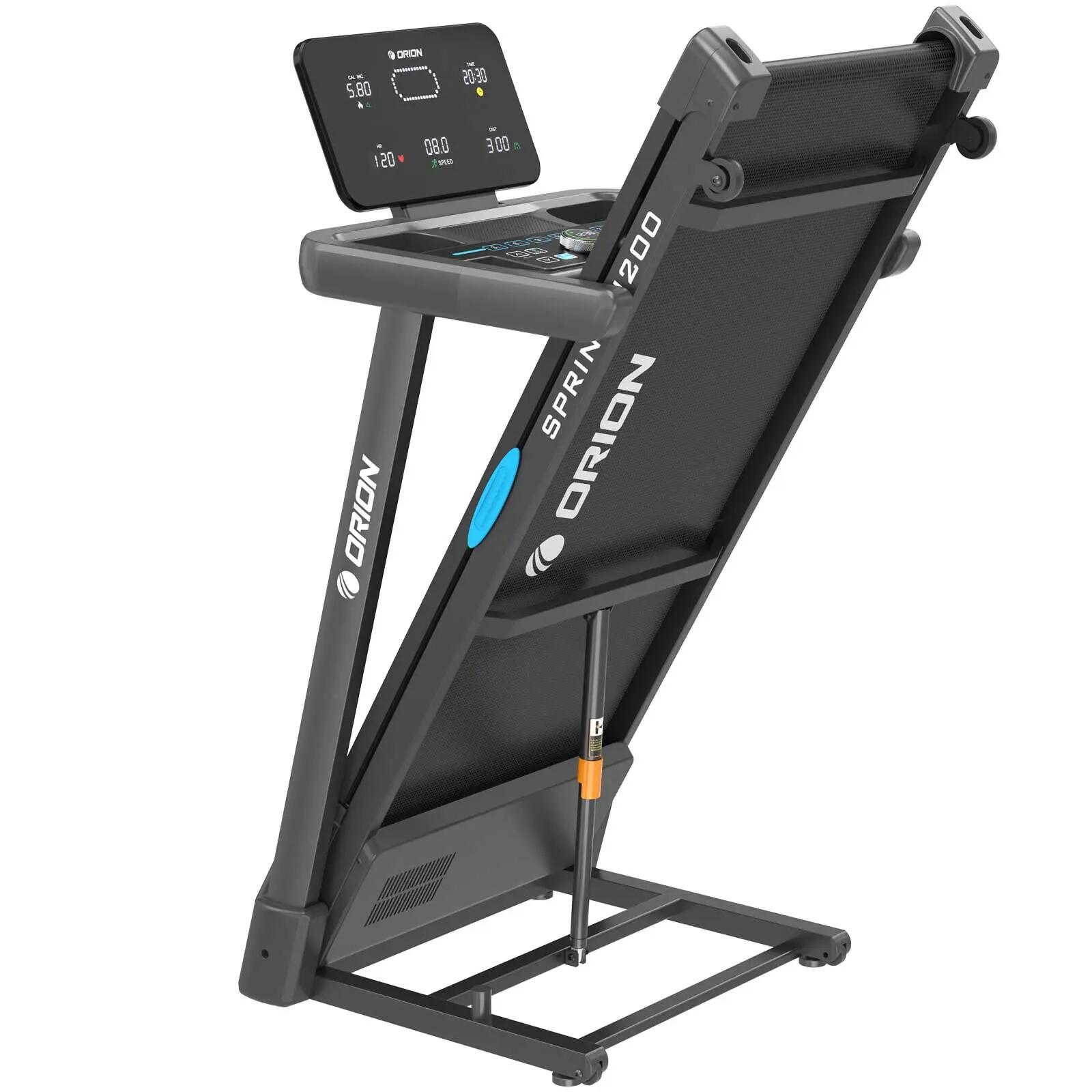 Orion Sprint N200 elektromos futópad, 2,5 LE, 14 km/h, 15 fokozatú dőlésszög 4/10