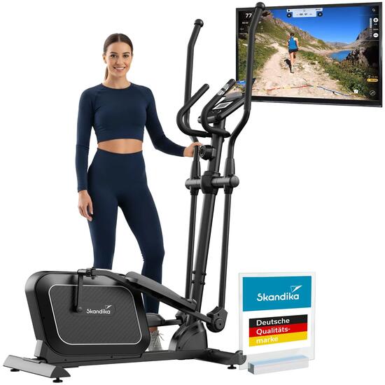 Vélo elliptique connecté - 14 niveaux de résistance Inertie 8 kg - Fint P8-RM