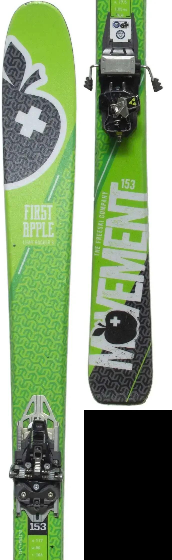Használt síléc kötéssel - Movement First Apple Touring 146cm, Nagyon jó állapot 3/5