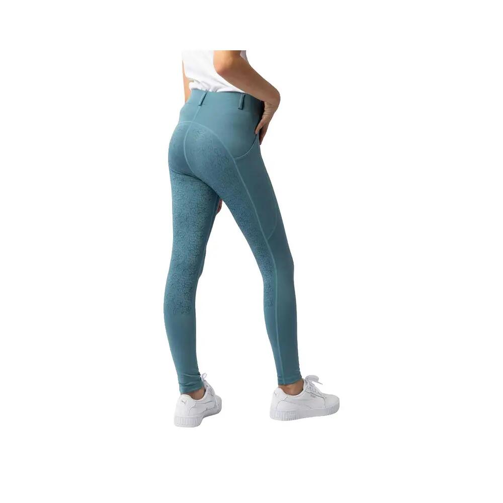 Leggings da equitazione Horze Dea Blu Artico 2/9