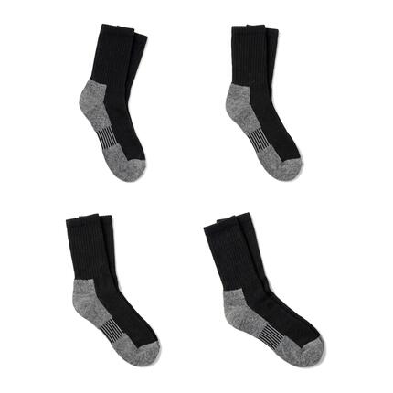 Herren Arbeitssocken Wollsocken warm Polstersohle verstärkte Ferse Spitze 4 Paar