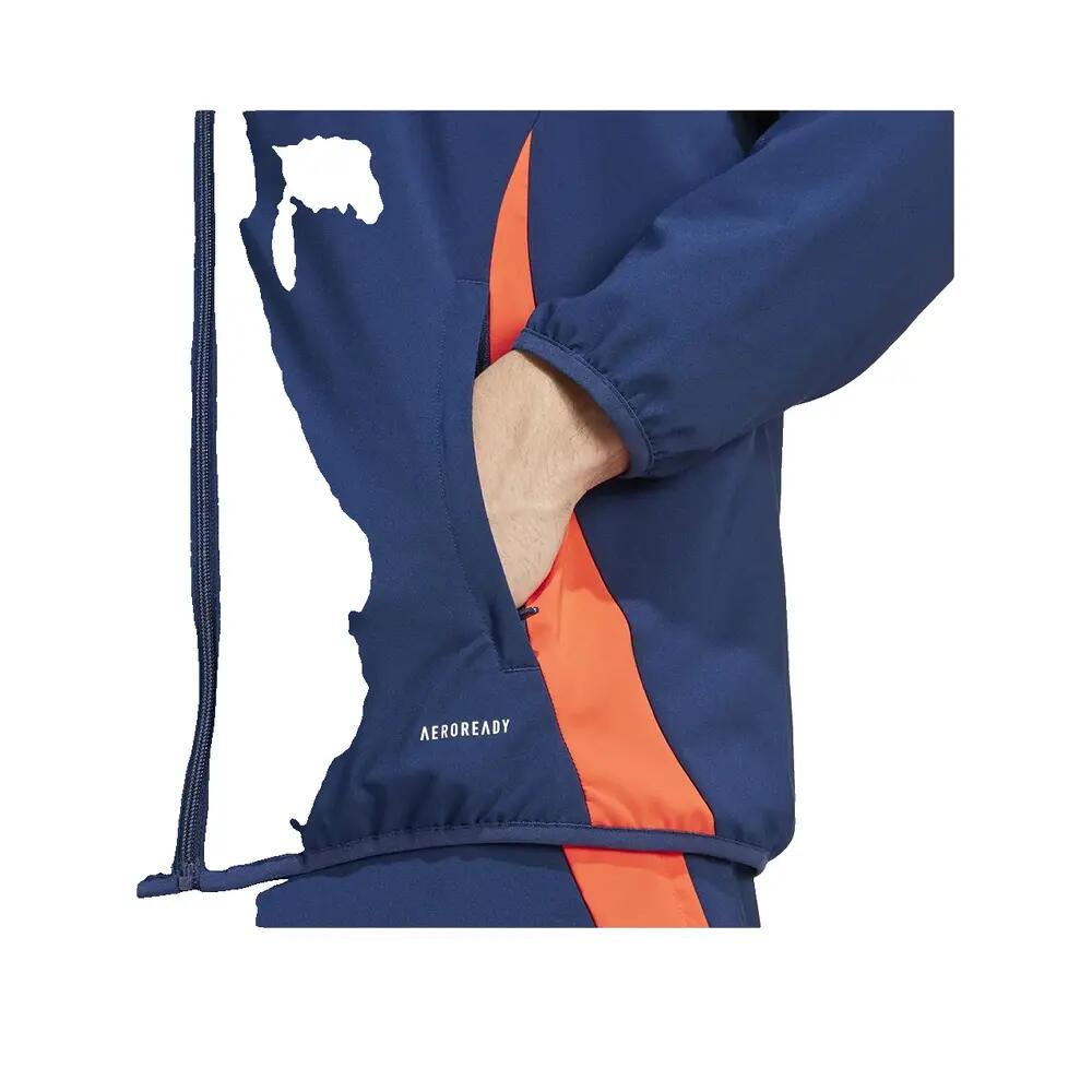 Presentatiejack adidas Manchester United Tiro 24 Blauw/Oranje 6/6