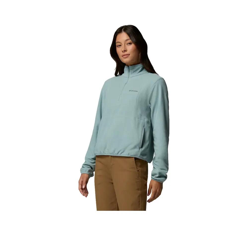 Kleding Columbia Polaire Vital Valley Demi-Zip Blauw 3/5
