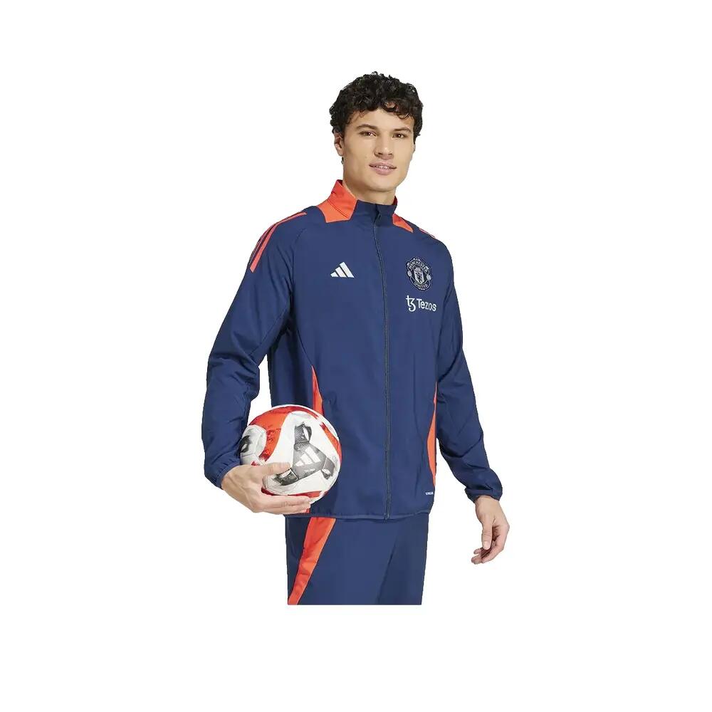 Presentatiejack adidas Manchester United Tiro 24 Blauw/Oranje 4/6