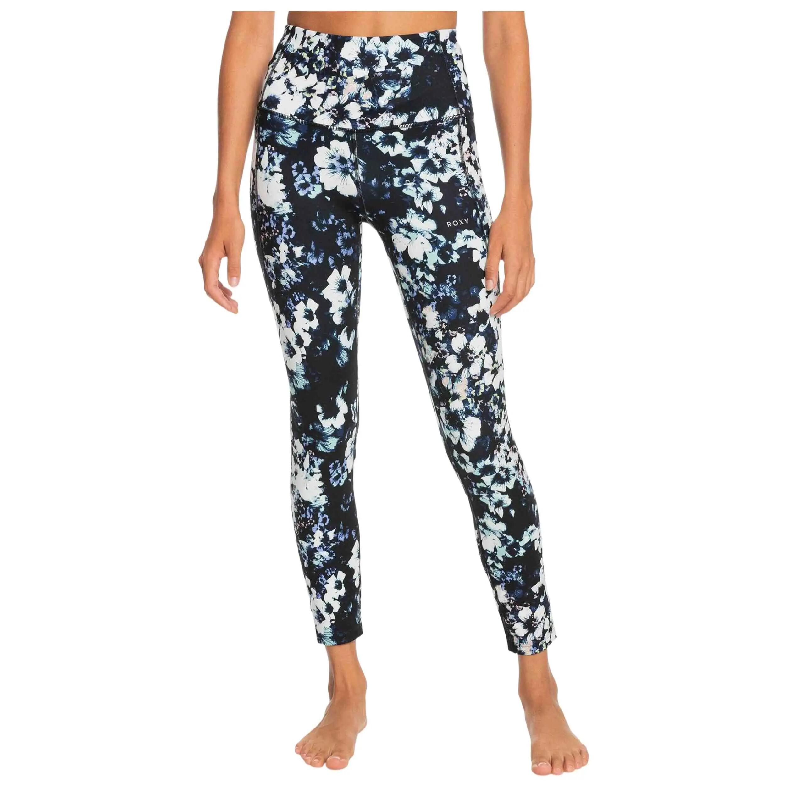 Leggings Roxy modelo Sublime Sunshine "Black Floral" para mulheres 3/5
