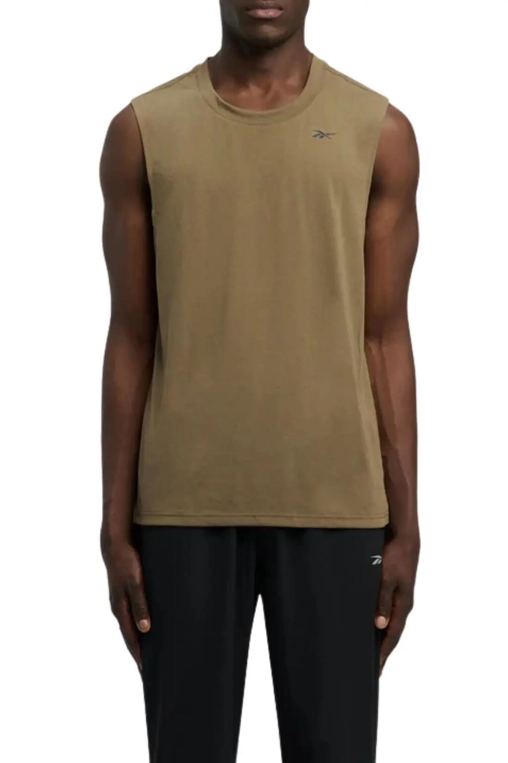 Men's - Training tank top - ID Train Easy - Army green