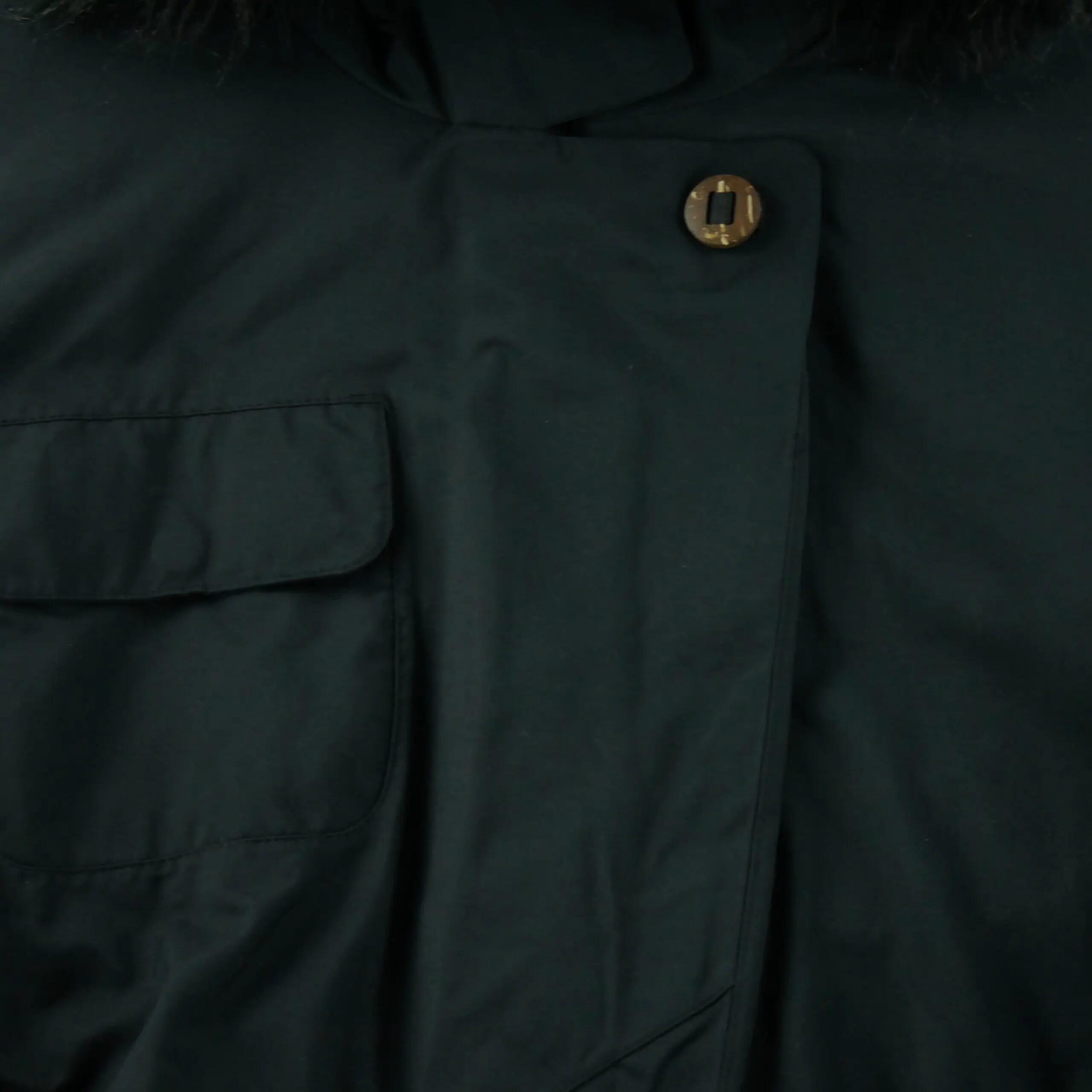 Dámská parka rovného střihu černá 4/8