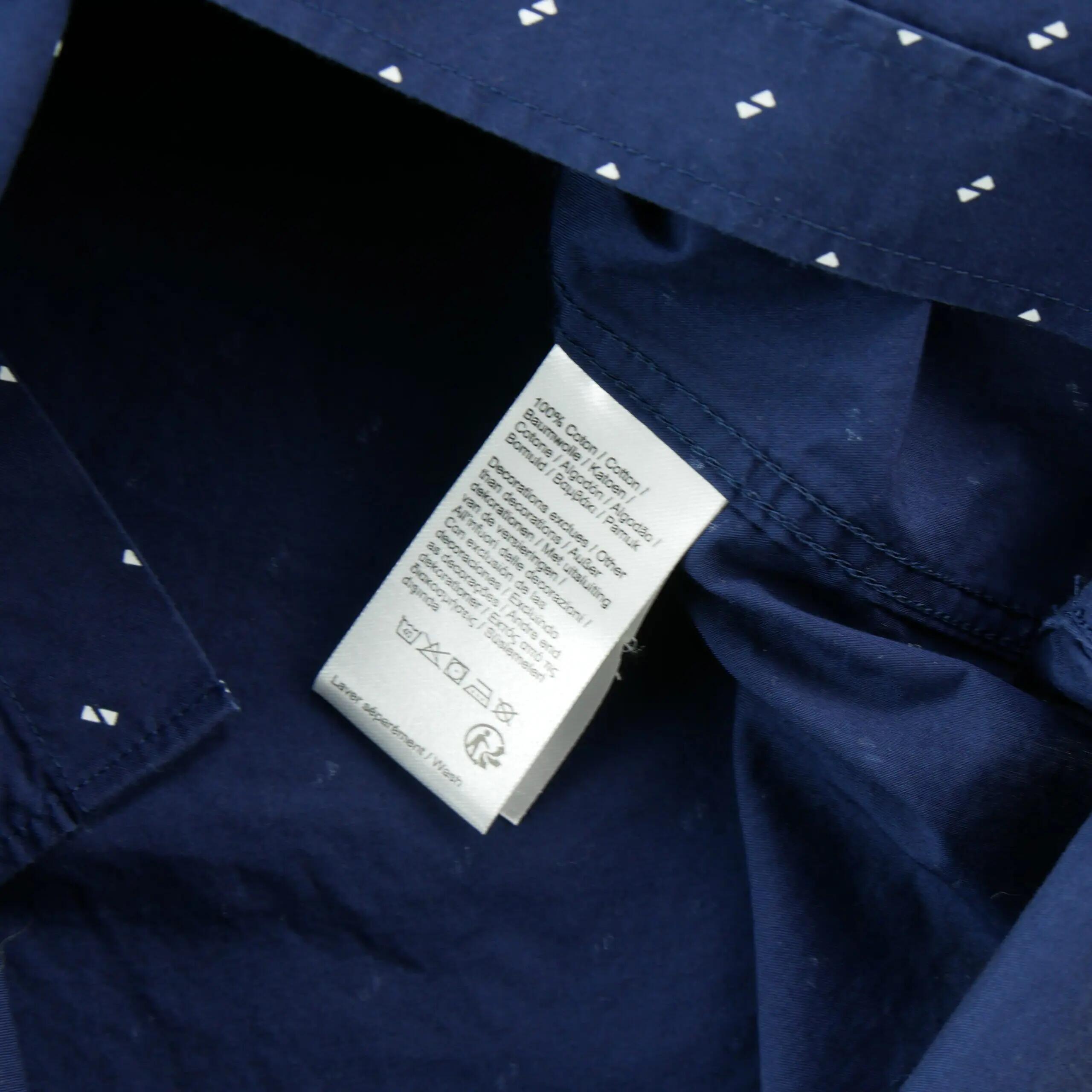 Férfi egyszínű Slim Fit szabadidős ing 6/6