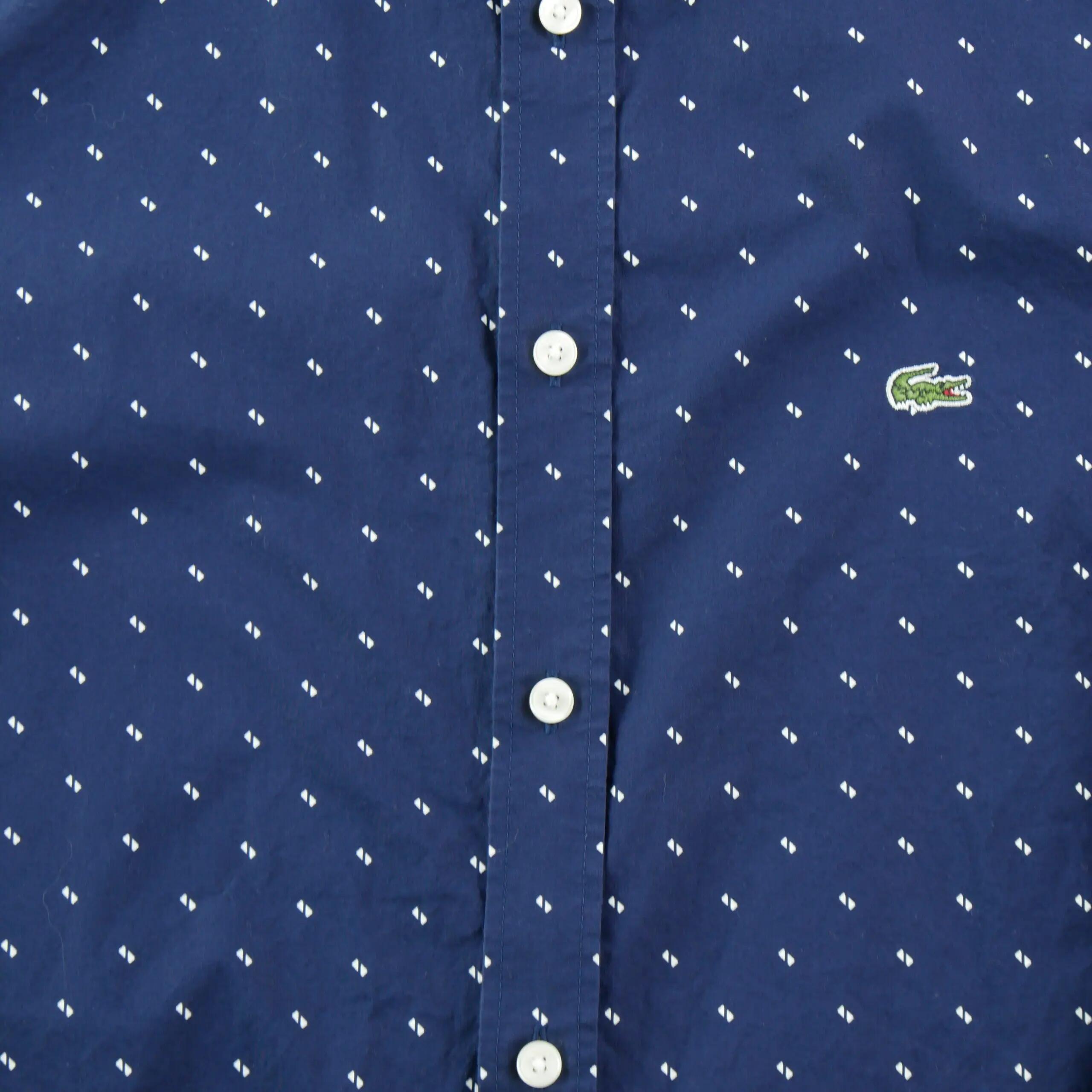 Férfi egyszínű Slim Fit szabadidős ing 3/6