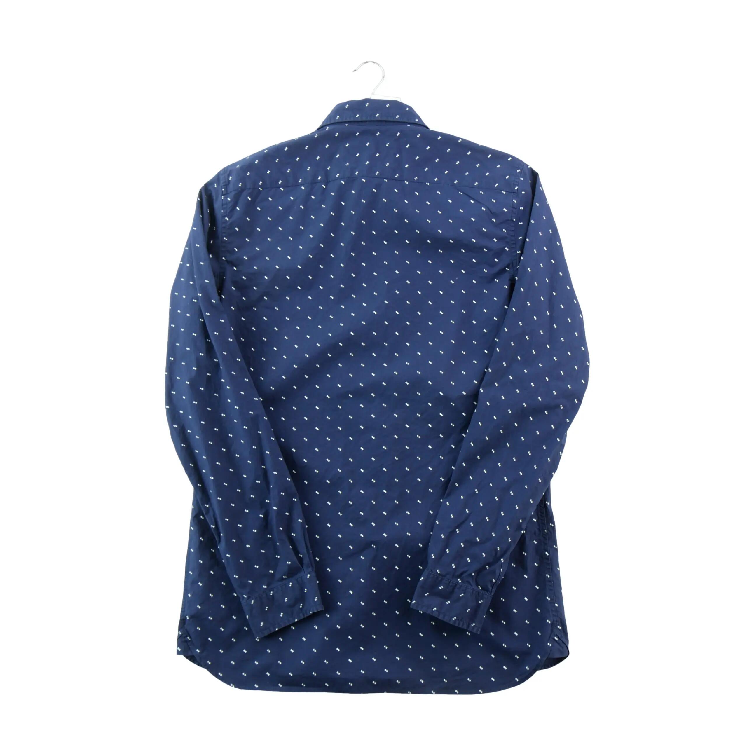Férfi egyszínű Slim Fit szabadidős ing 2/6