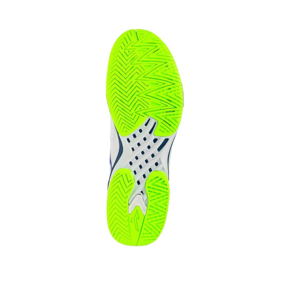 Buty tenisowe Mizuno Wave Exceed Tour 7 AC Białe/Niebieskie/Pomarańczowe 4/5