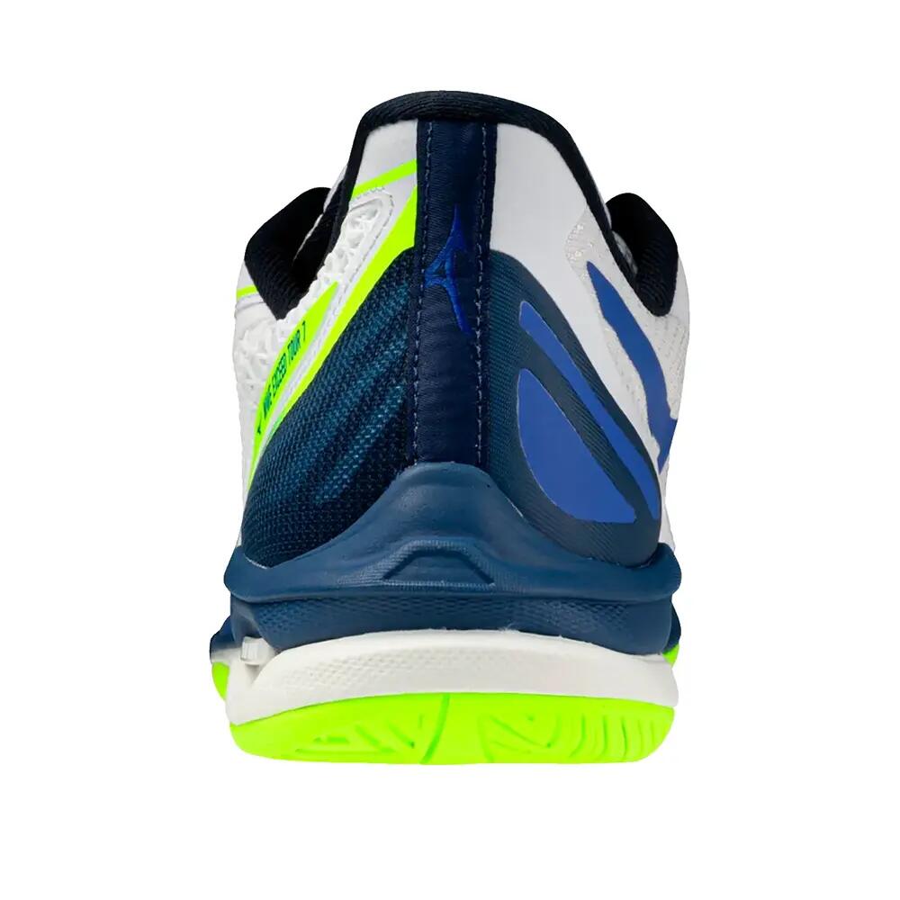 Buty tenisowe Mizuno Wave Exceed Tour 7 AC Białe/Niebieskie/Pomarańczowe 3/5
