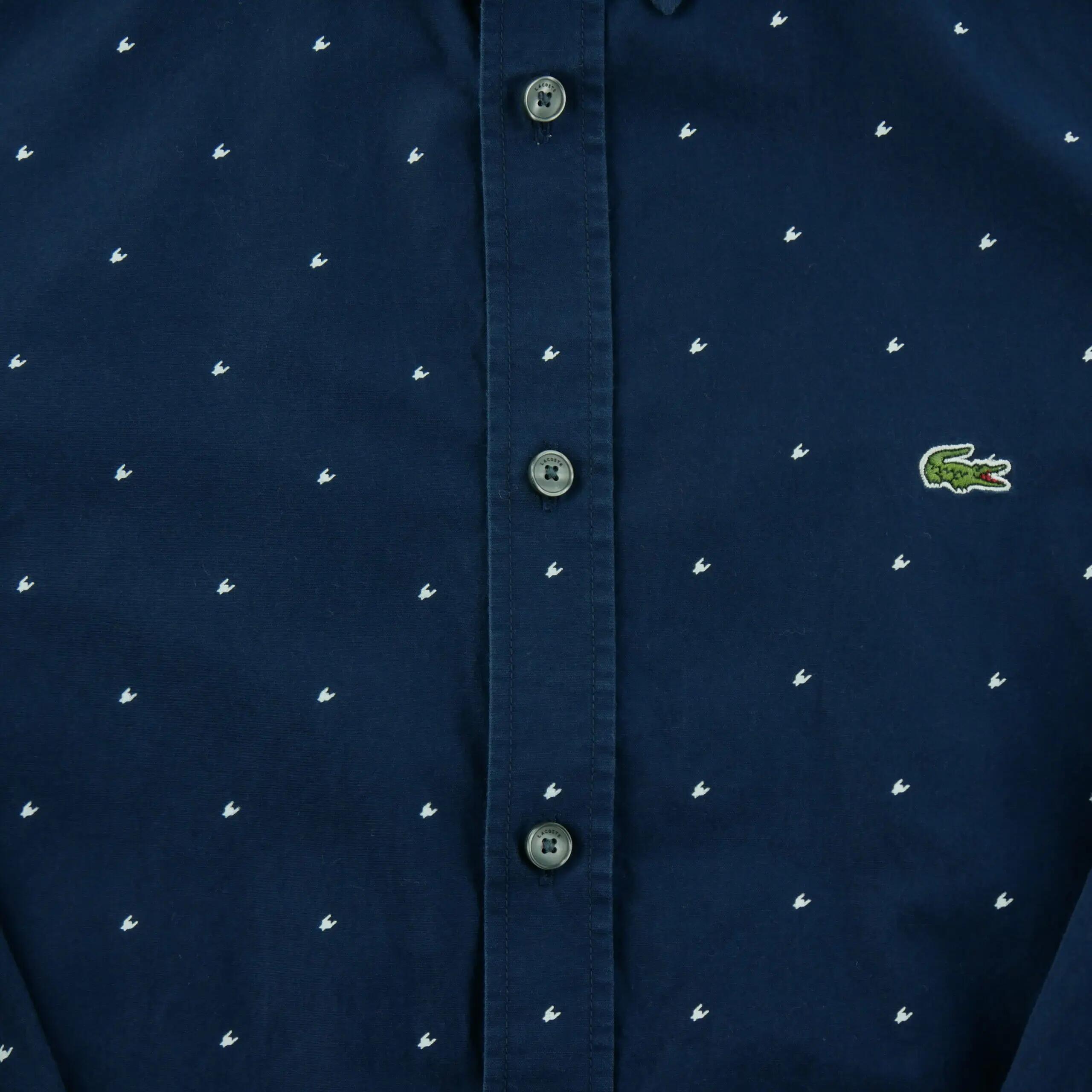 Férfi egyszínű Slim Fit kényelmes ing 3/7