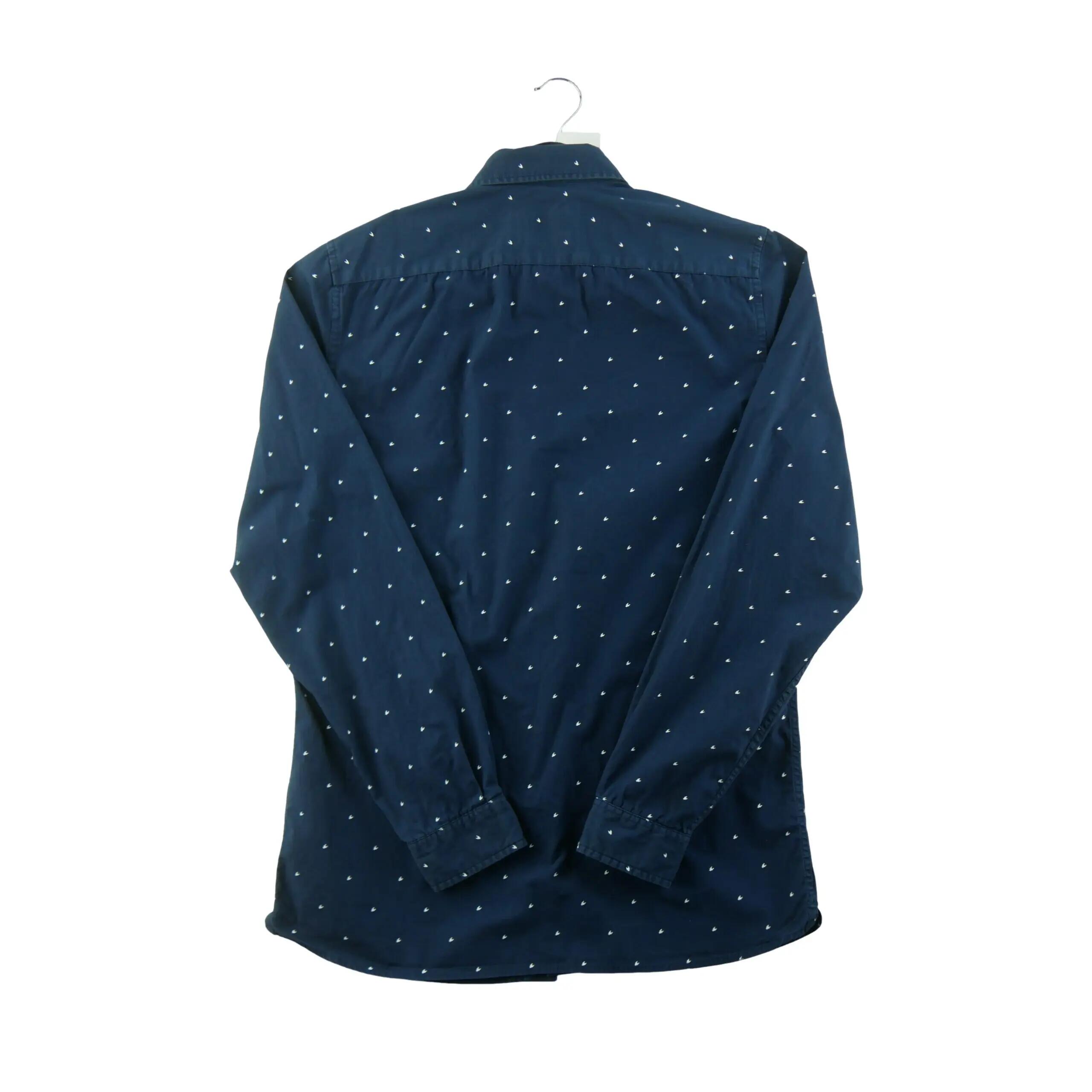 Férfi egyszínű Slim Fit kényelmes ing 2/7