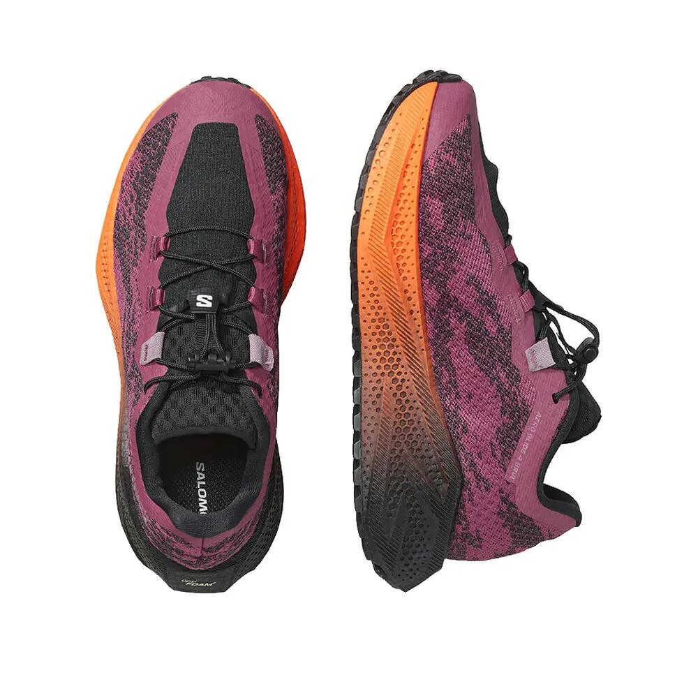 Salomon Aero Glide 4 GRVL Damen Trailrunning-Schuhe Lila/Schwarz/Orange 5/7