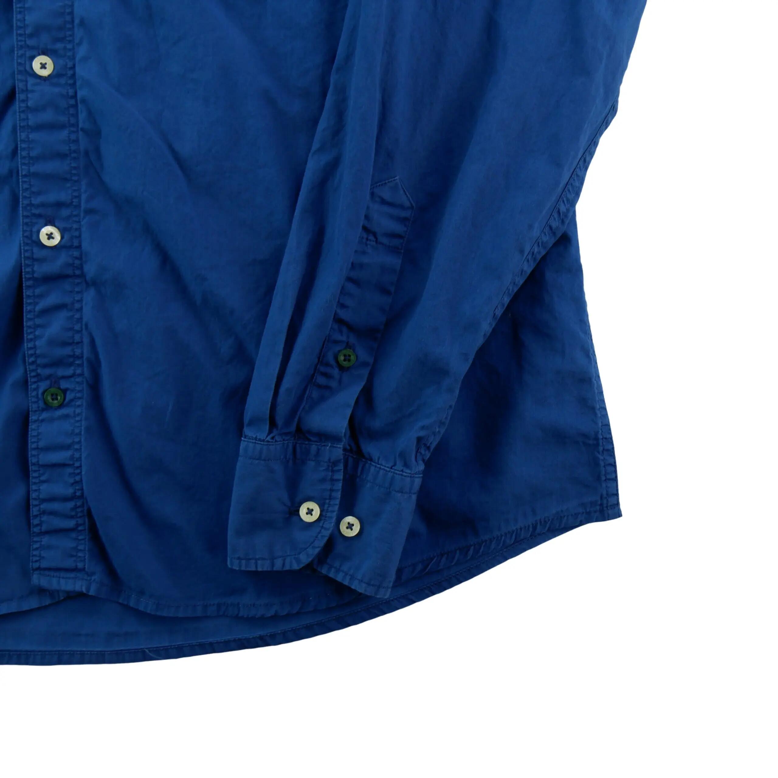 Pánská volnočasová košile Slim Fit modrá 4/7