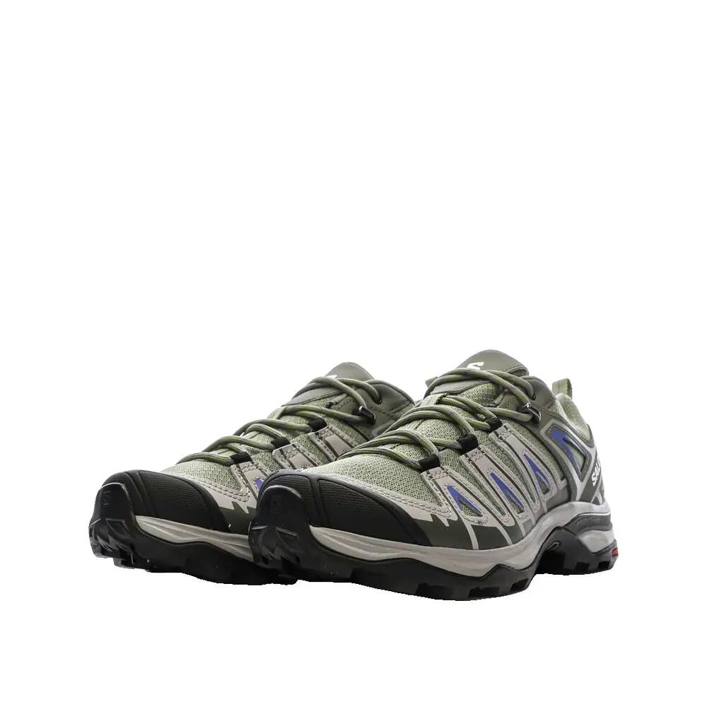 Calçado de caminhada Salomon X Ultra Pioneer Aero Cinza/Verde 7/8